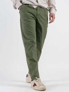 BERNA Pantalone in misto lino morbido con pinces 251108 Menta (3)