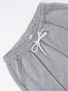 BERNA Pantalone tuta leggero a palazzo 251382 Grigio Melange (2)