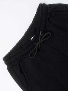 BERNA Pantalone tuta leggero a palazzo 251382 Nero (2)