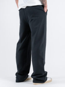 BERNA Pantalone tuta leggero a palazzo 251382 Piombo (1)