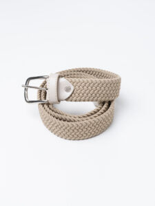 BL11 Cintura elasticizzata in tessuto intrecciato 21FCP Beige