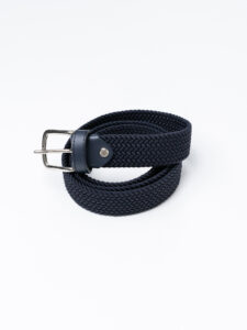 BL11 Cintura elasticizzata in tessuto intrecciato 21FCP Blu