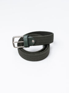 BL11 Cintura elasticizzata in tessuto intrecciato 21FCP Verde