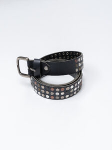 BL11 Cintura in vera pelle borchiata 21LF510001 Nera