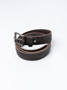 BL11 Cintura in vera pelle invecchiata 21LF97162 Moro