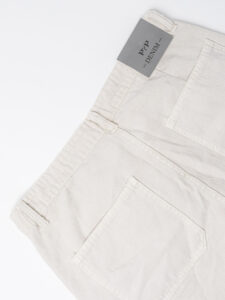 Coordinato in denim con Giacchetta croppata + Pantalone work M5197 Beige (1)