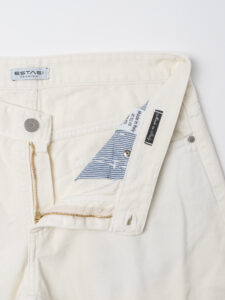 ESTASI Jeans slim con rotture e corto alla caviglia GUARDIOLA Panna (2)