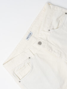 ESTASI Jeans slim con rotture e corto alla caviglia GUARDIOLA Panna (3)