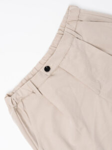 ESTASI Pantalone chino leggero e morbido con elastico e bottone in vita MBAPPE’ EST Beige (1)