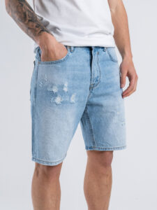 GIANNI LUPO Bermuda di jeans regular con rotture JACK GL6333Q Azzurro (1)