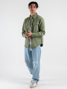 GIANNI LUPO Giacchetta Denim GL6292Q Salvia (3)