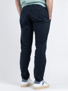 GIANNI LUPO Pantalone cropped con gamba morbida in lino e coulisse in vita MICHIGAN Navy (1)