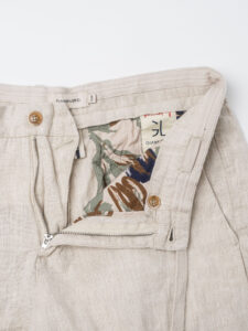 GIANNI LUPO Pantalone cropped con gamba morbida in lino e coulisse in vita MICHIGAN Sand (3)