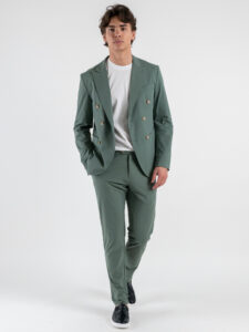 GIANNI LUPO Pantalone da abito in tessuto tecnico GL3004TR Light Green