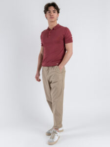 GIANNI LUPO Polo basica in tinta unita GL511S Rosso India (1)