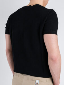 GIANNI LUPO T-shirt in maglia GL35208 Black (1)