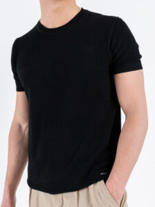 GIANNI LUPO T-shirt in maglia GL35208 Black (4)