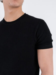 GIANNI LUPO T-shirt in maglia GL35208 Black (5)