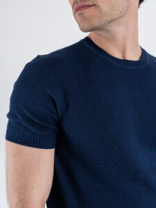 GIANNI LUPO T-shirt in maglia GL35208 Navy (5)
