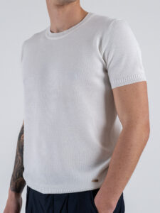GIANNI LUPO T-shirt in maglia GL35208 White (2)