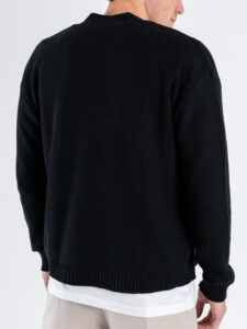 IMPERIAL Cardigan cropped leggero M553U388 Nero (1)