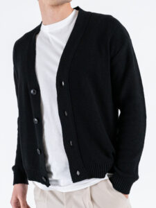 IMPERIAL Cardigan cropped leggero M553U388 Nero (4)
