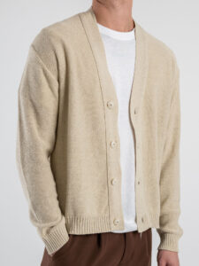 IMPERIAL Cardigan cropped leggero M553U388 Sabbia (4)