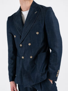 IMPERIAL Giacca doppiopetto in denim J64051470 Denim (2)