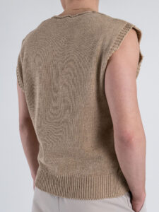 IMPERIAL Gilet in maglia con scollo a V M81411988 Beige (1)