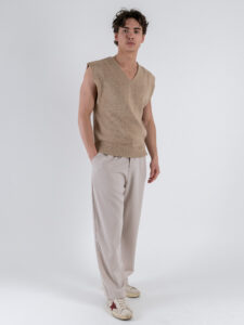 IMPERIAL Gilet in maglia con scollo a V M81411988 Beige (2)