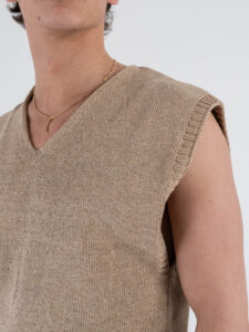IMPERIAL Gilet in maglia con scollo a V M81411988 Beige (5)