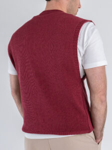 IMPERIAL Gilet in maglia con scollo a V M81411988 Indian red (1)