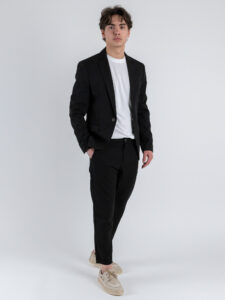IMPERIAL Pantalone chinos da abito PWB0JBQ Nero (1)