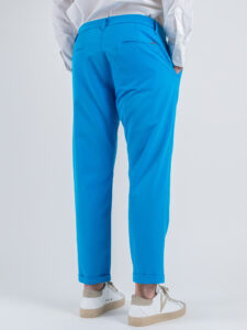 IMPERIAL Pantalone chinos da abito PWB0JEJ Turchese (1)