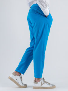 IMPERIAL Pantalone chinos da abito PWB0JEJ Turchese (4)