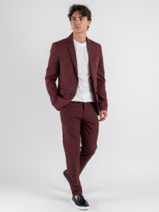 IMPERIAL Pantalone chinos da abito con gamba lunga PD3JJBQ Indian Red (2)