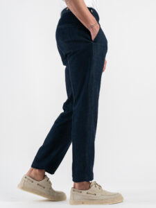 IMPERIAL Pantalone chinos da abito con pences P6405650AZ Denim (4)