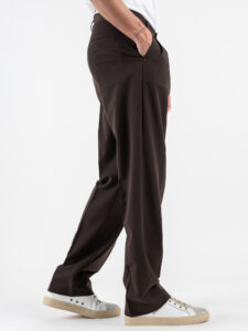 IMPERIAL Pantalone da abito baggy PD3MJBQ Moro (4)