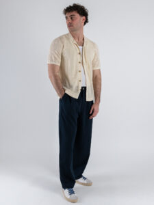 ONLY&SONS Camicia a mezza manica traforata DIEGO 22028576 Antique White7 (1)