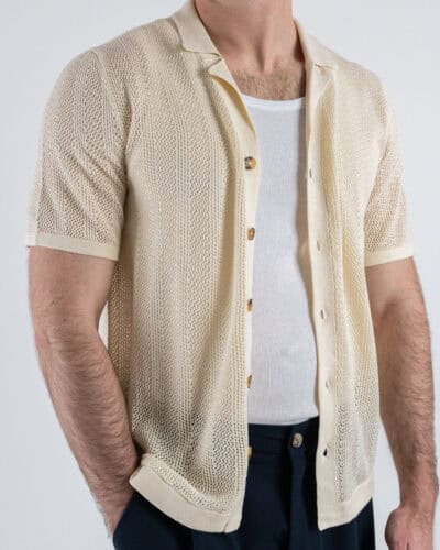 ONLYSONS Camicia a mezza manica traforata DIEGO 22028576 Antique White7 4 Nuovi Arrivi