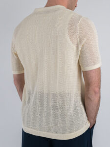ONLY&SONS Camicia a mezza manica traforata DIEGO 22028576 Antique White7 (5)