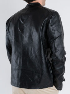 ONLY&SONS Giubbino in ecopelle con zip HOLGER 22031603 Black (1)