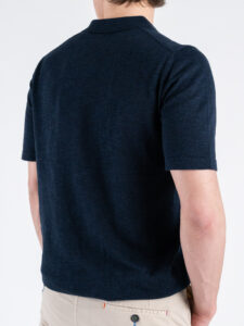 ONLY&SONS Polo mezza manica collo a V GEORGE 22031851 Dark Sapphire (2)