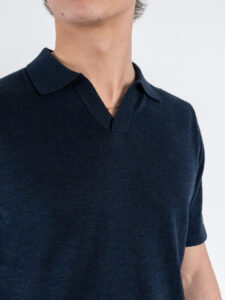 ONLY&SONS Polo mezza manica collo a V GEORGE 22031851 Dark Sapphire (5)