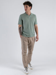 ONLY&SONS Polo mezza manica collo a V GEORGE 22031851 Icberg Green (1)