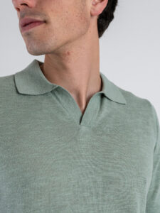 ONLY&SONS Polo mezza manica collo a V GEORGE 22031851 Icberg Green (3)