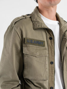 ONLY&SONS Sahariana con patch militari e su manica sinistra 22034302 GEO Olive Night (6)
