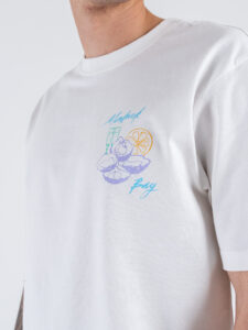 ONLY&SONS T-shirt con piccola stampa sul cuore BISTRO 22033630 Cloud dancer (5)