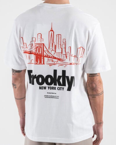 ONLYSONS T shirt over con stampa Brooklyn sul retro 22033620 KEANE Bright White 2 Nuovi Arrivi
