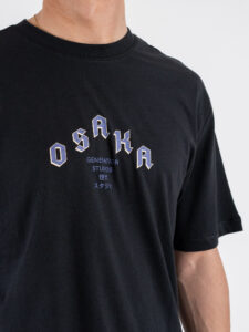 ONLY&SONS T-shirt over con stampa frontale Osaka e dragone sul retro 22039620 KEANE Black (1)